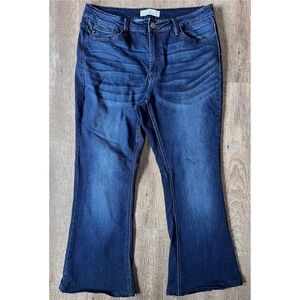 Kan Can dark‎ wash bootcut jeans size XL